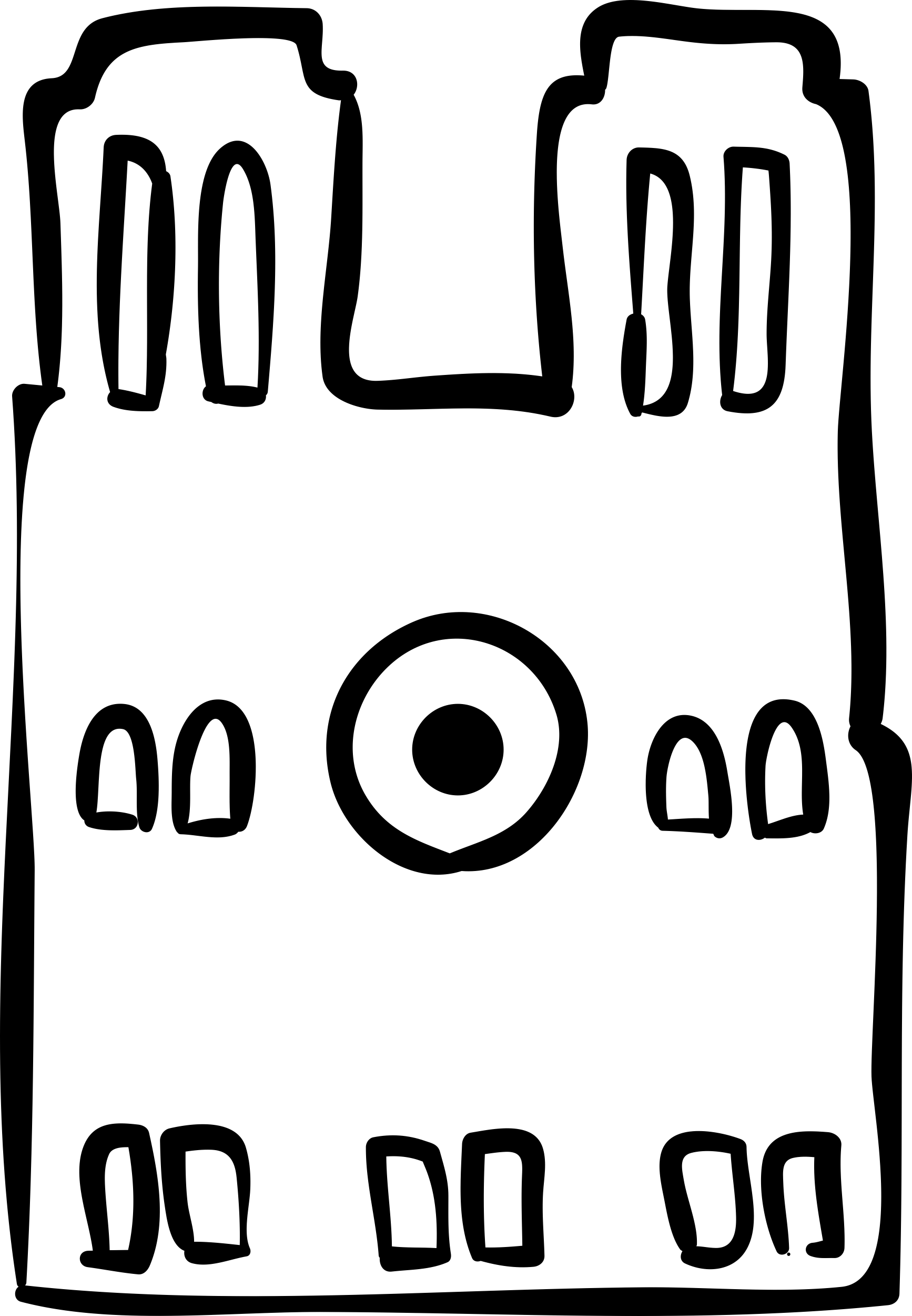 Church Frontal Hand Drawn Outline Line Art Svg Vector Free Vectors